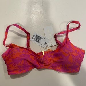 L Space Fused Alec Bikini Top NWT size small